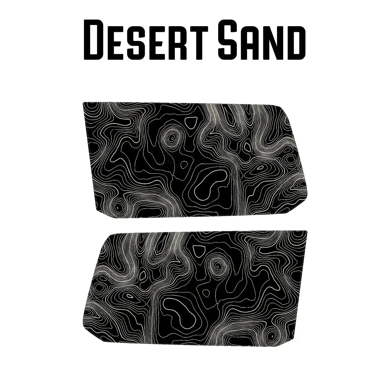Topographic Rear Window Map Overlays V3 (Perforated) - 2025+ 4Runner