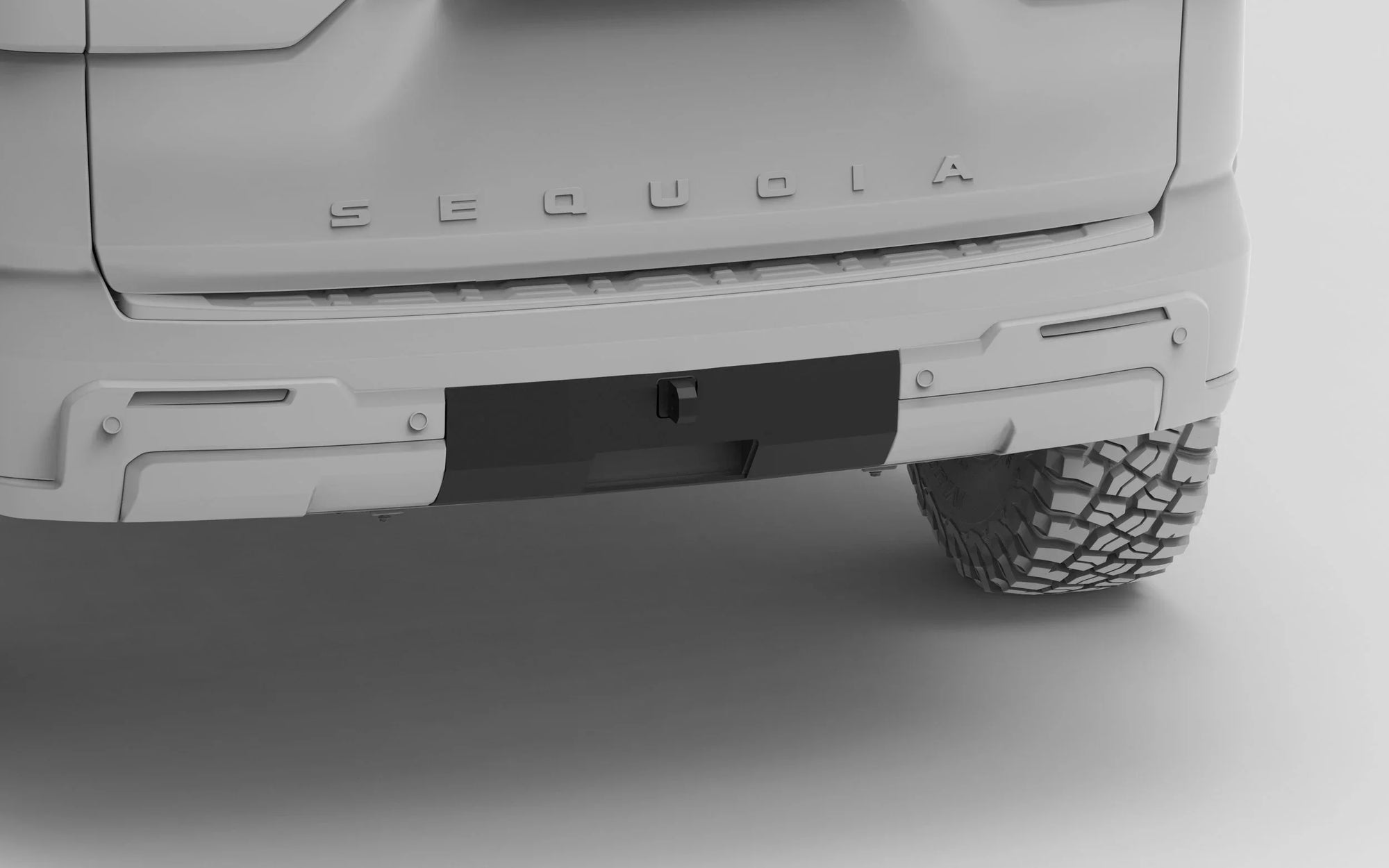 2023-Current Toyota Sequoia Rear Hitch Skid Cover/Rear Recovery Point