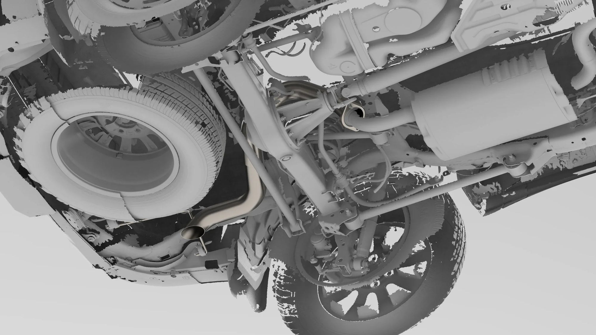 2024-Current Lexus GX550/Toyota Land Cruiser Titanium Axle Dump Exhaust
