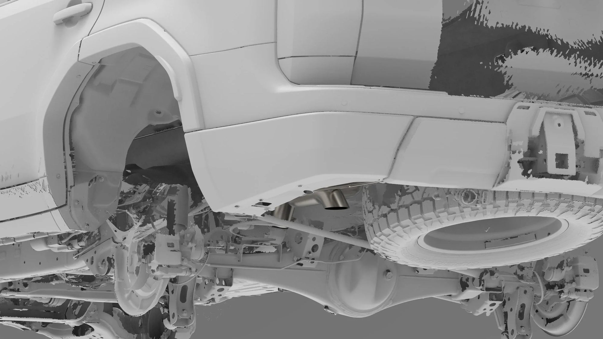 2024-Current Lexus GX550/Toyota Land Cruiser Titanium Axle Dump Exhaust