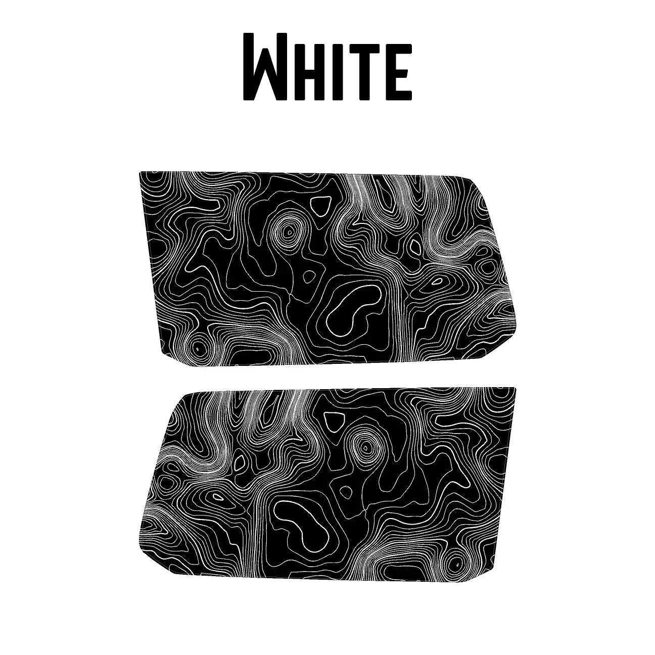 Topographic Rear Window Map Overlays - 2024+ Land Cruiser