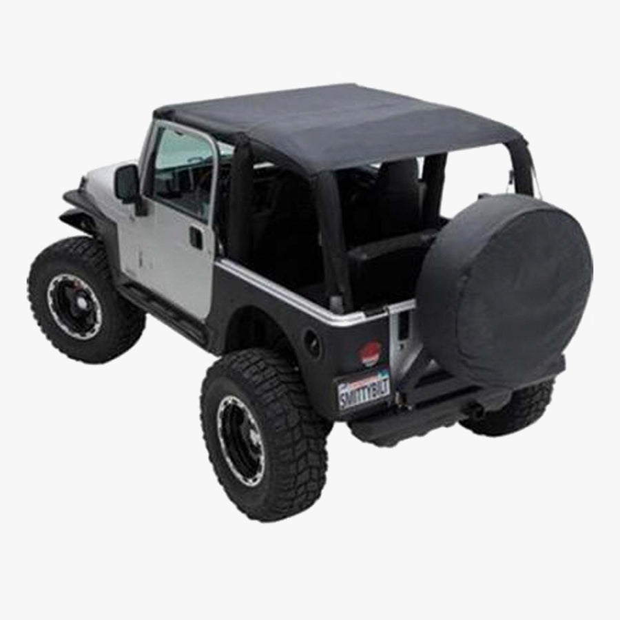 Smittybilt Extended Top and Windshield Channel Bundle for YJ & TJ